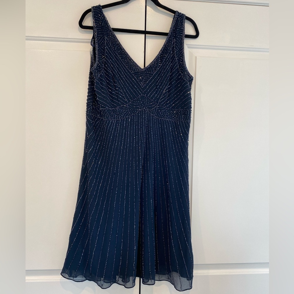 Jakara Blue beaded dress
